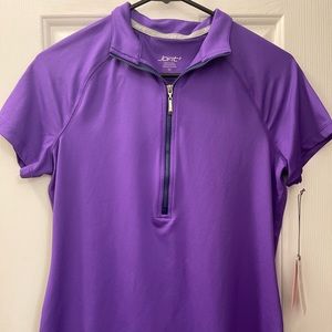 JOFIT Jacquard Raglan Mock Athletic Top size M